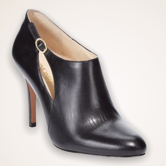 Nine West Shoes - NINE WEST Gemeza Black Leather Shooties